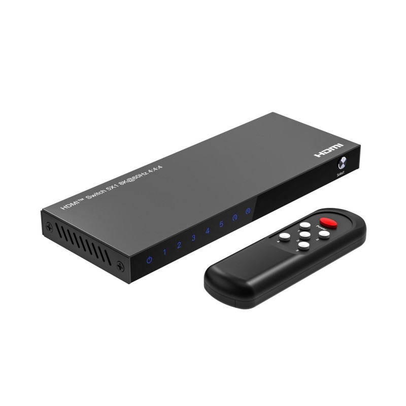 MicroConnect 8K@60Hz HDMI Switch 5x1, HDCP MicroConnect 8K@60Hz HDMI Switch 5x1, HDCP